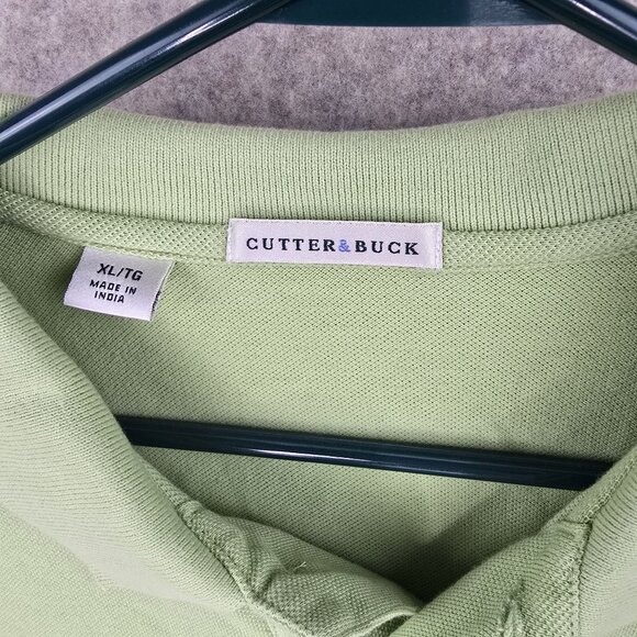 Cutter & Buck Bandon Dunes Golf Polo Shirt XL Green Cotton Embroidered Logo - Picture 6 of 10
